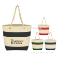 Fashion Lady Canvas Shoulder Handbag Summer Beach Holiday Tote Bag Shopping Bags